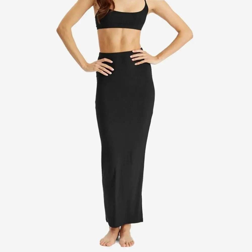 Skims Soft Lounge Ribbed Long Skirt Minimalist bodycon modern chic Skirt Large
